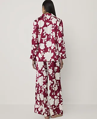 Ann Taylor Floral Satin Pajama Set sold by Ann Taylor product image thumbnail 2