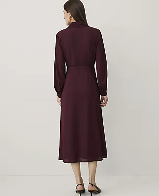 Ann Taylor Lace Trim Midi Shirtdress sold by Ann Taylor product image thumbnail 2