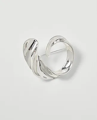 Ann Taylor Metal Swirl Brooch sold by Ann Taylor