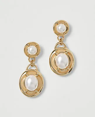 Ann Taylor Double Pearl Drop Earrings sold by Ann Taylor