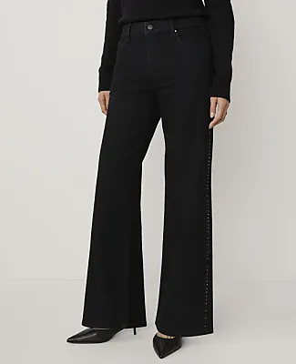 Ann Taylor The Embellished Wide-Leg Jean sold by Ann Taylor product image thumbnail 2