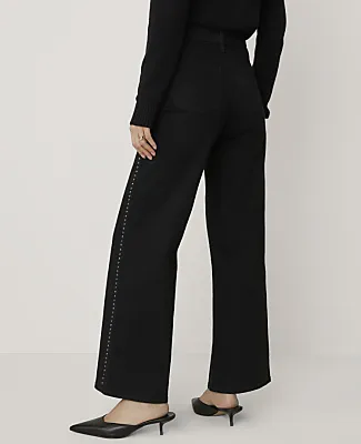 Ann Taylor The Embellished Wide-Leg Jean sold by Ann Taylor product image thumbnail 3