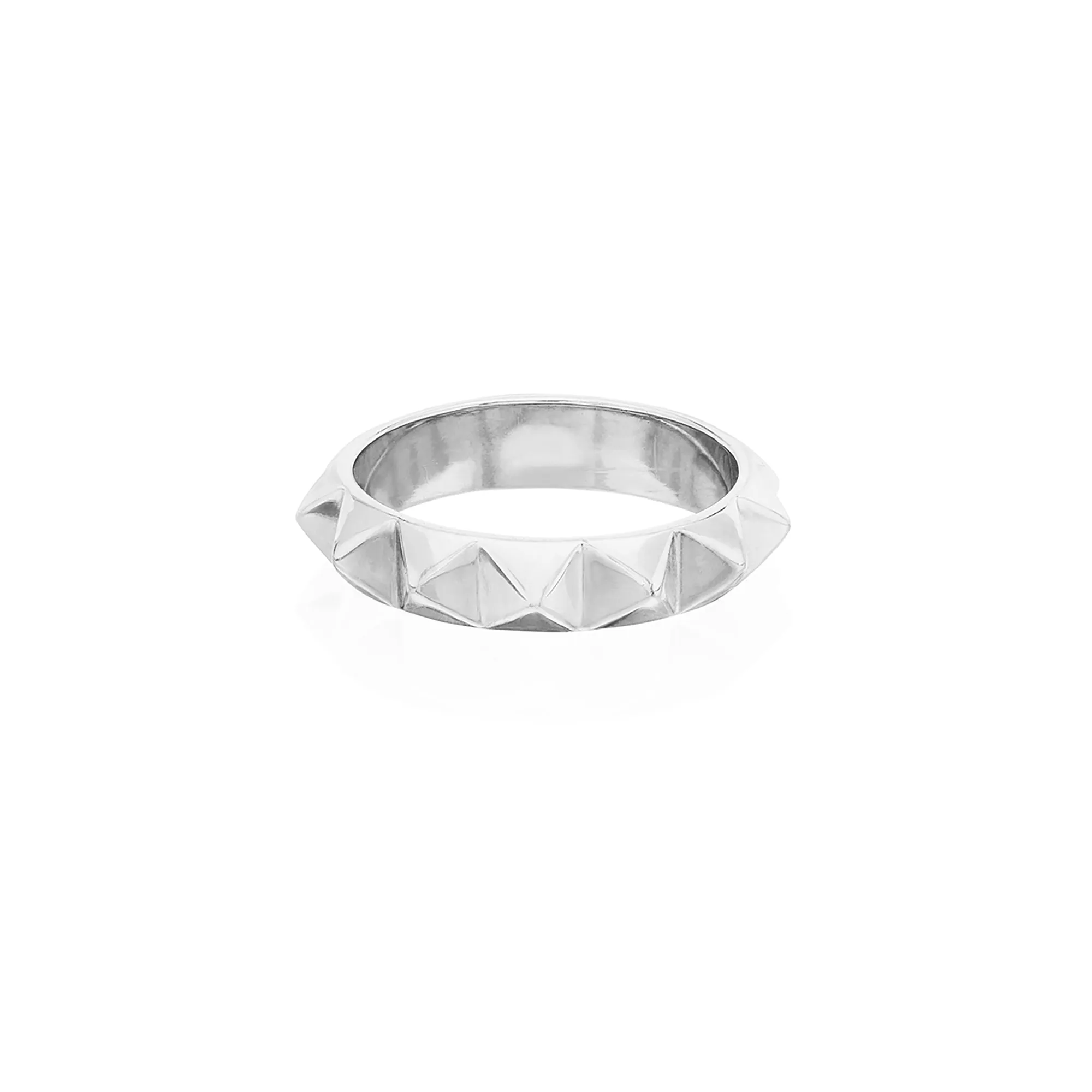 Studded Stacking Ring - Silver sold by Anna Beck
