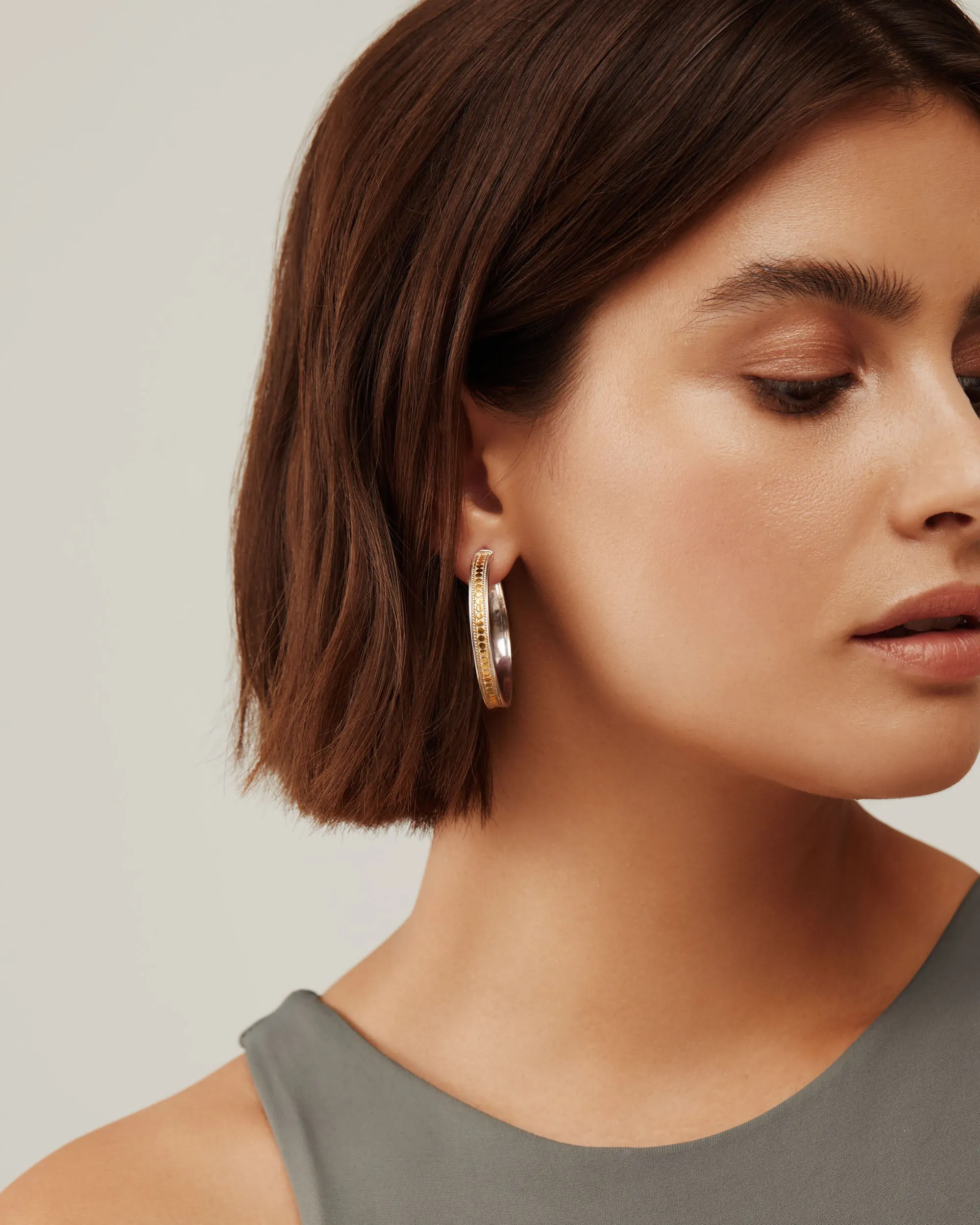 Classic Large Hoop Earrings - Gold sold by Anna Beck product image thumbnail 2