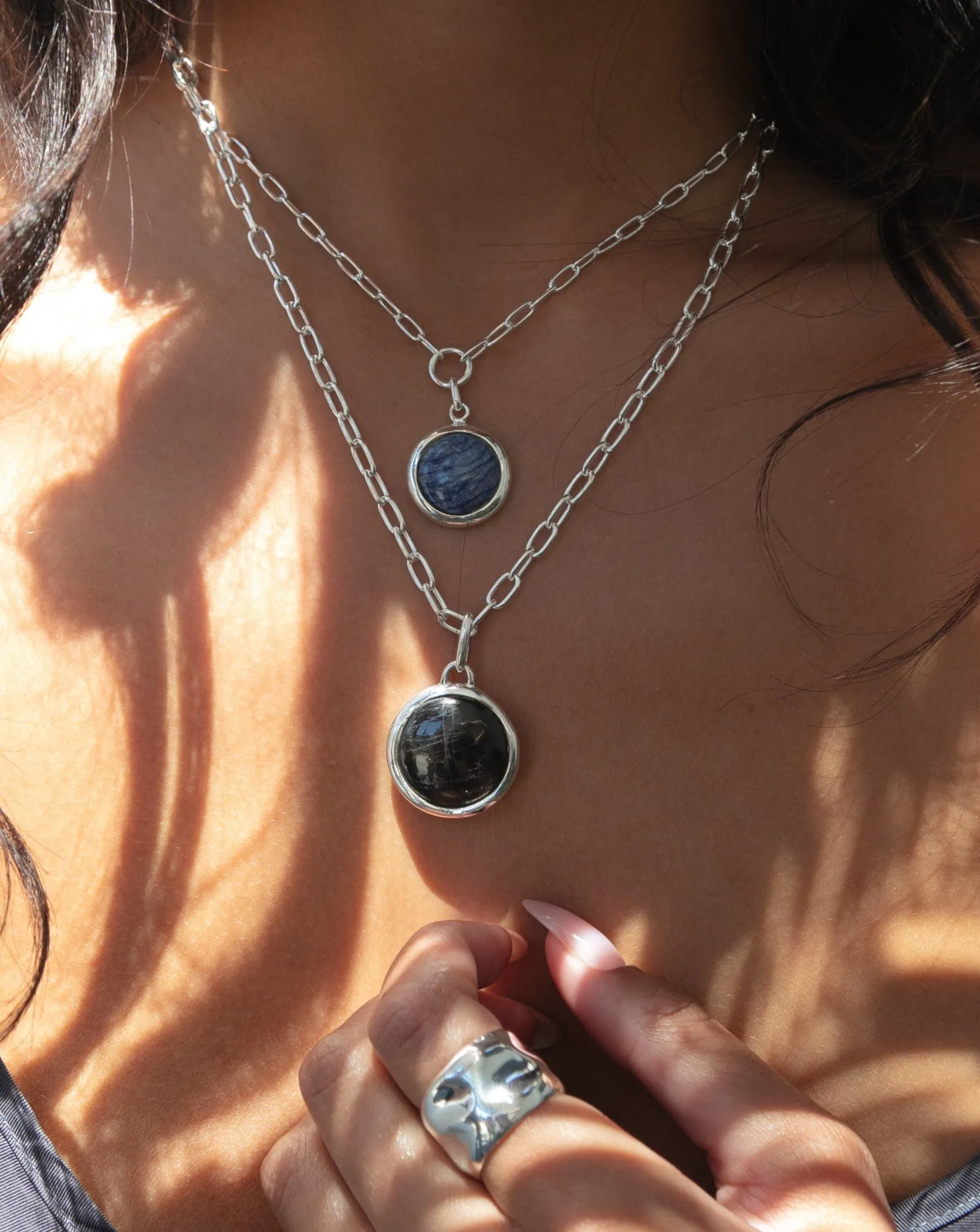 Large Wavy Band Ring - Silver sold by Anna Beck product image thumbnail 3