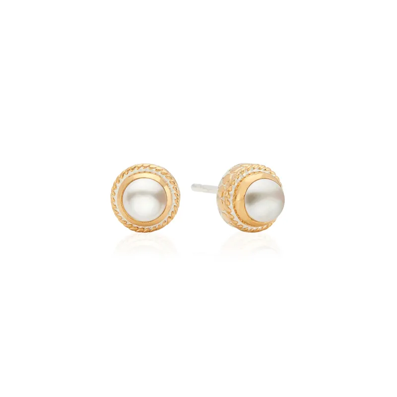 Pearl Stud Earrings sold by Anna Beck