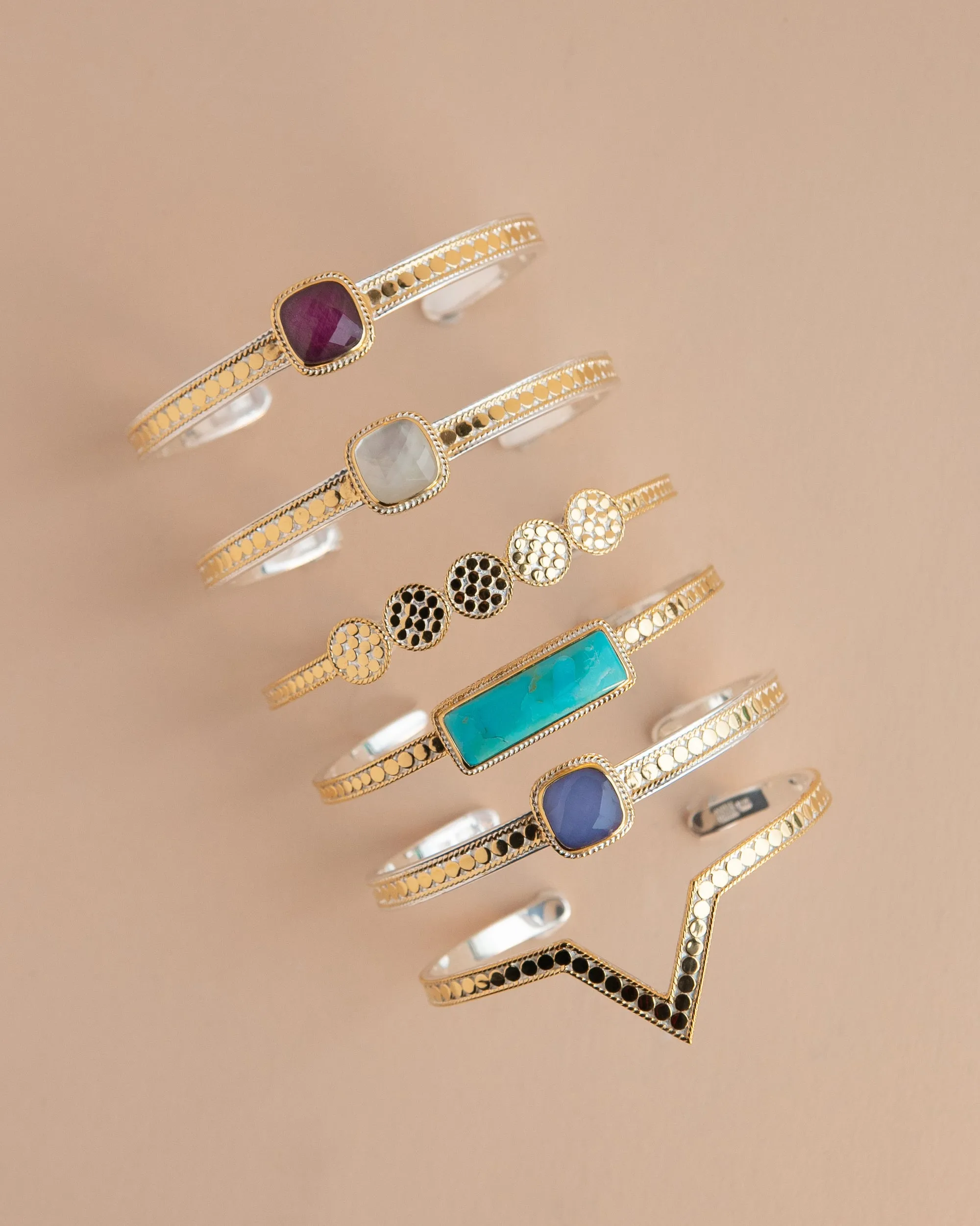 Skinny V Cuff Bracelet - Gold sold by Anna Beck product image thumbnail 3