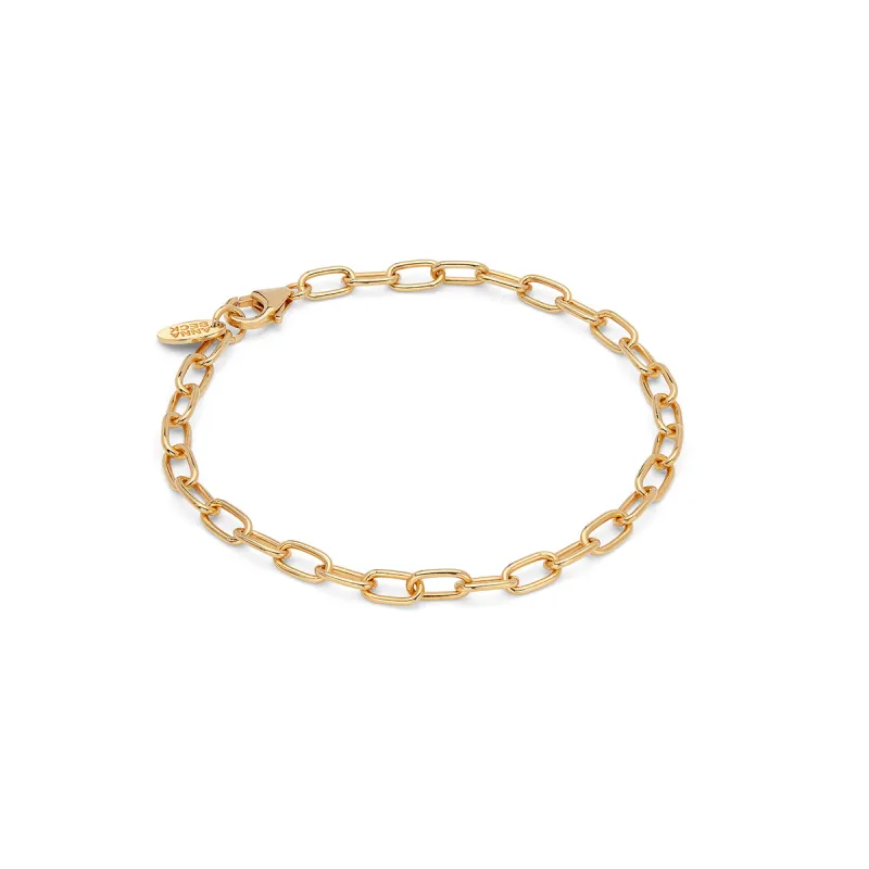 Elongated Chain Bracelet - Gold sold by Anna Beck