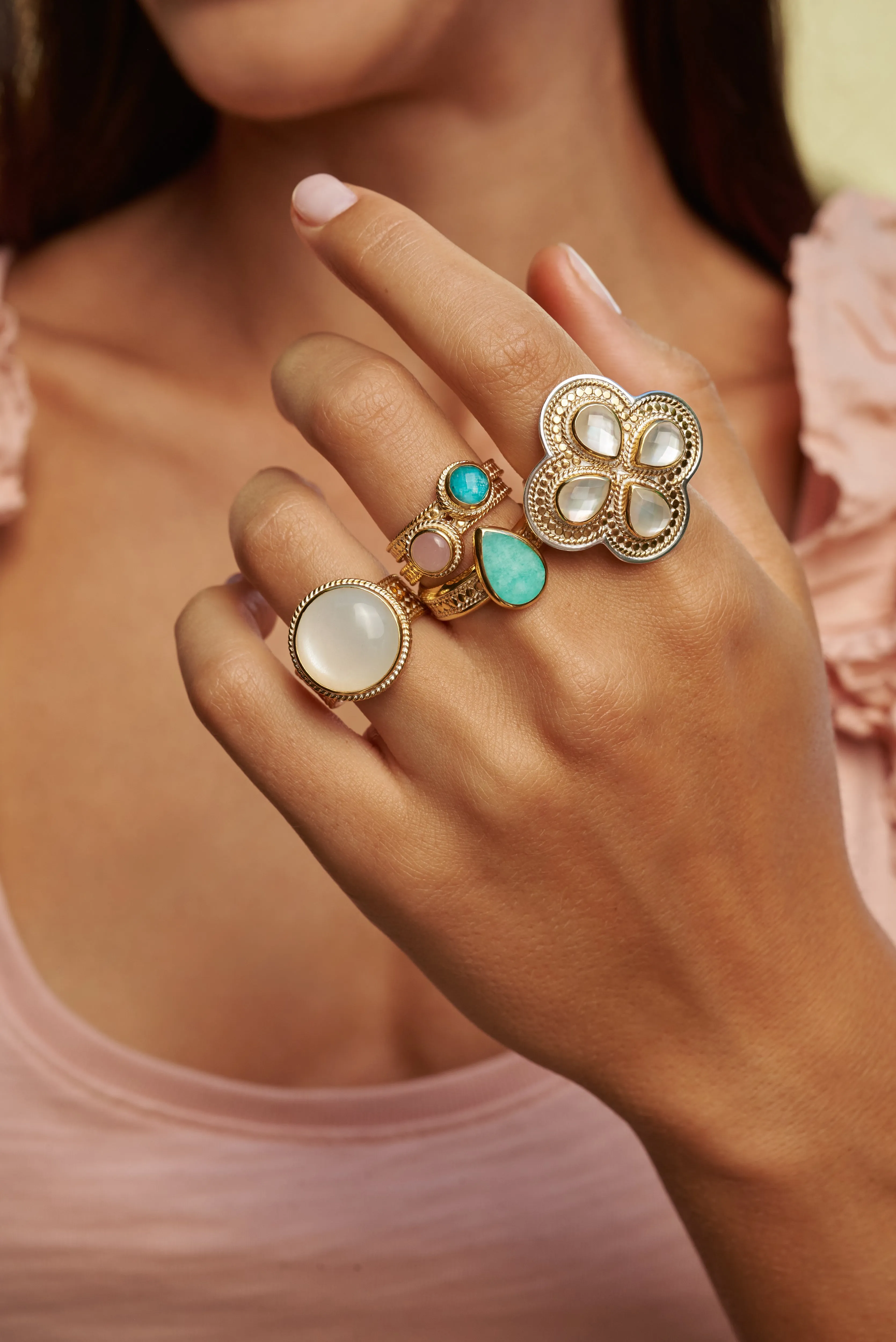 Large Moonstone Cocktail Ring sold by Anna Beck product image thumbnail 2