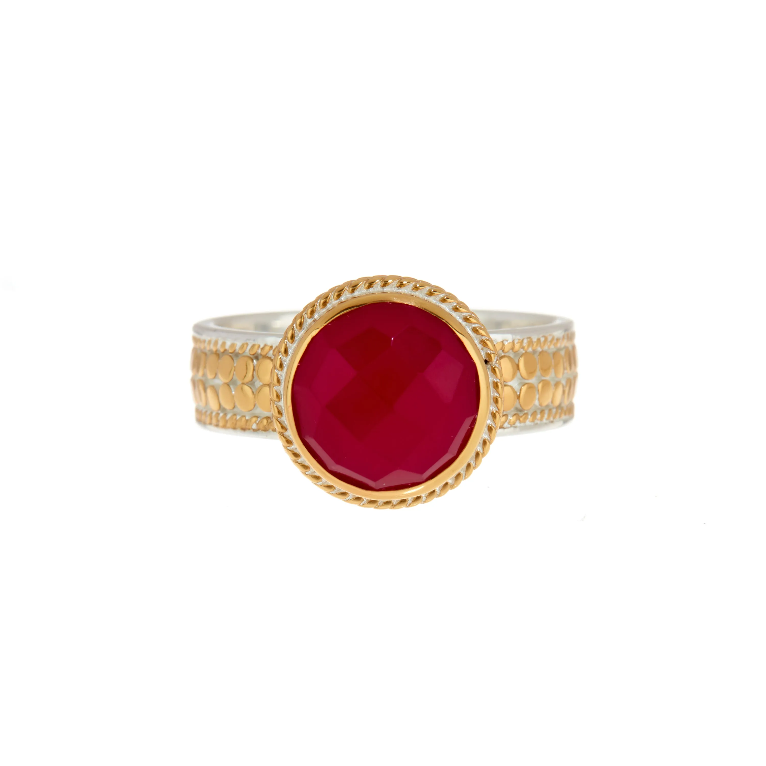 Fuschia Chalcedony Cocktail Ring sold by Anna Beck