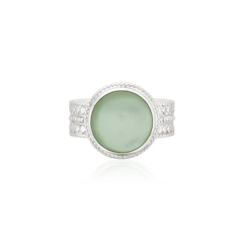 Green Quartz Cocktail Ring - Silver sold by Anna Beck