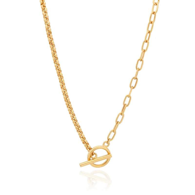 Mixed Chain Toggle Necklace sold by Anna Beck