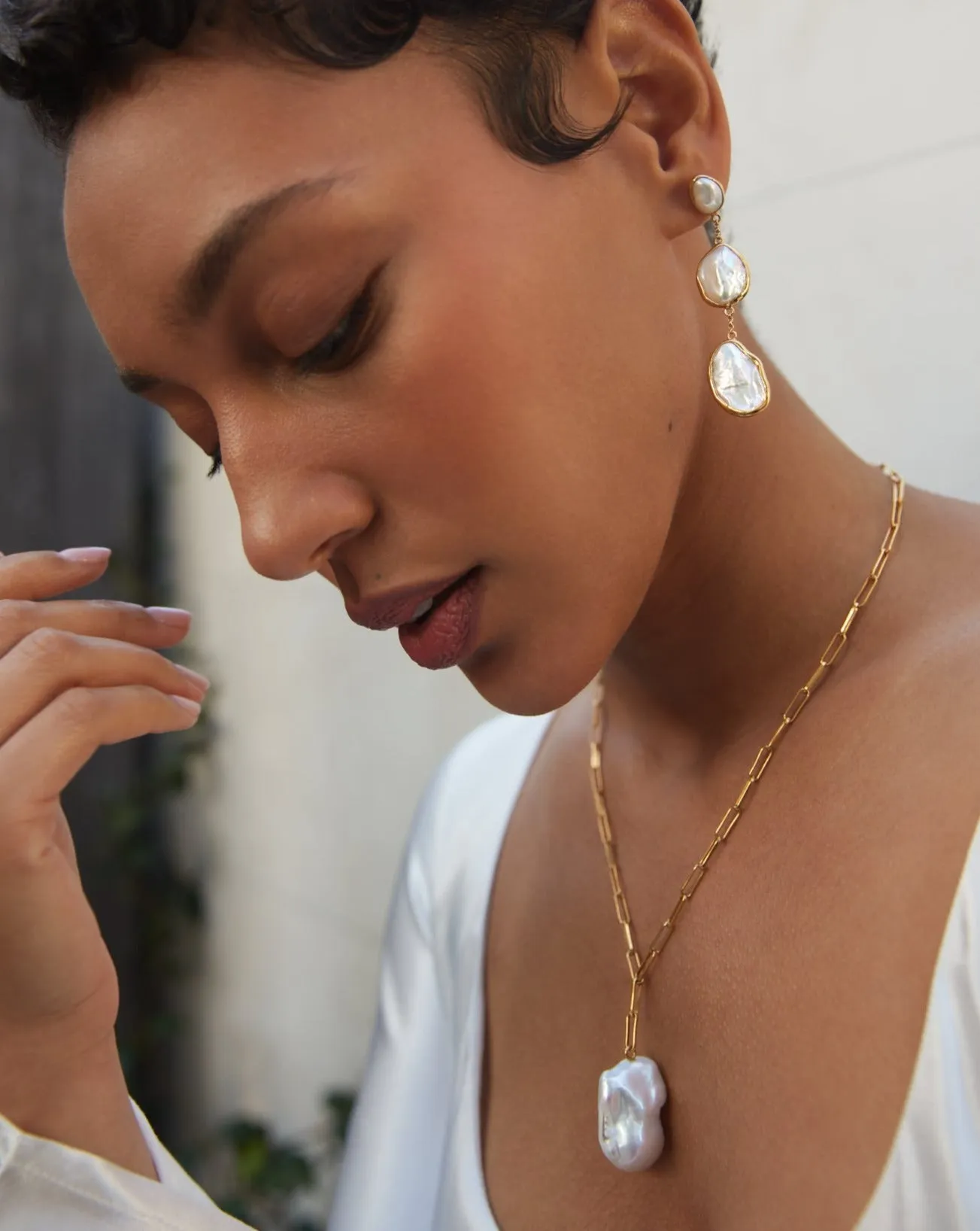 Extra Large Baroque Pearl Necklace sold by Anna Beck product image thumbnail 2