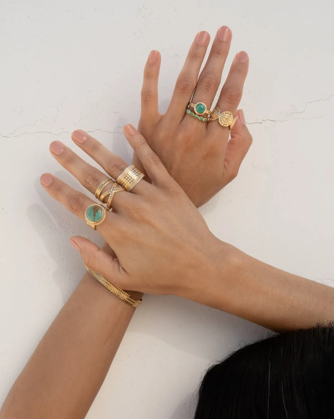 Turquoise Skinny Band Ring sold by Anna Beck product image thumbnail 3