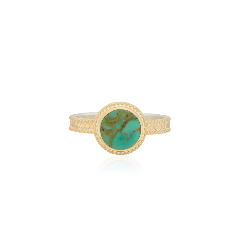 Turquoise Skinny Band Ring sold by Anna Beck