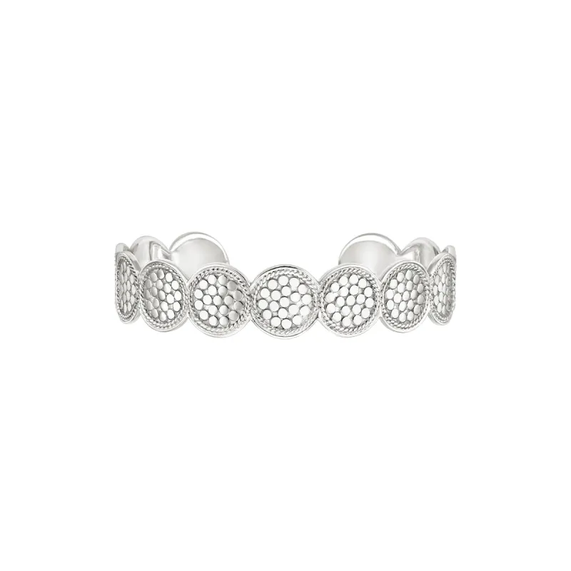 Classic Multi-Disc Cuff - Silver sold by Anna Beck