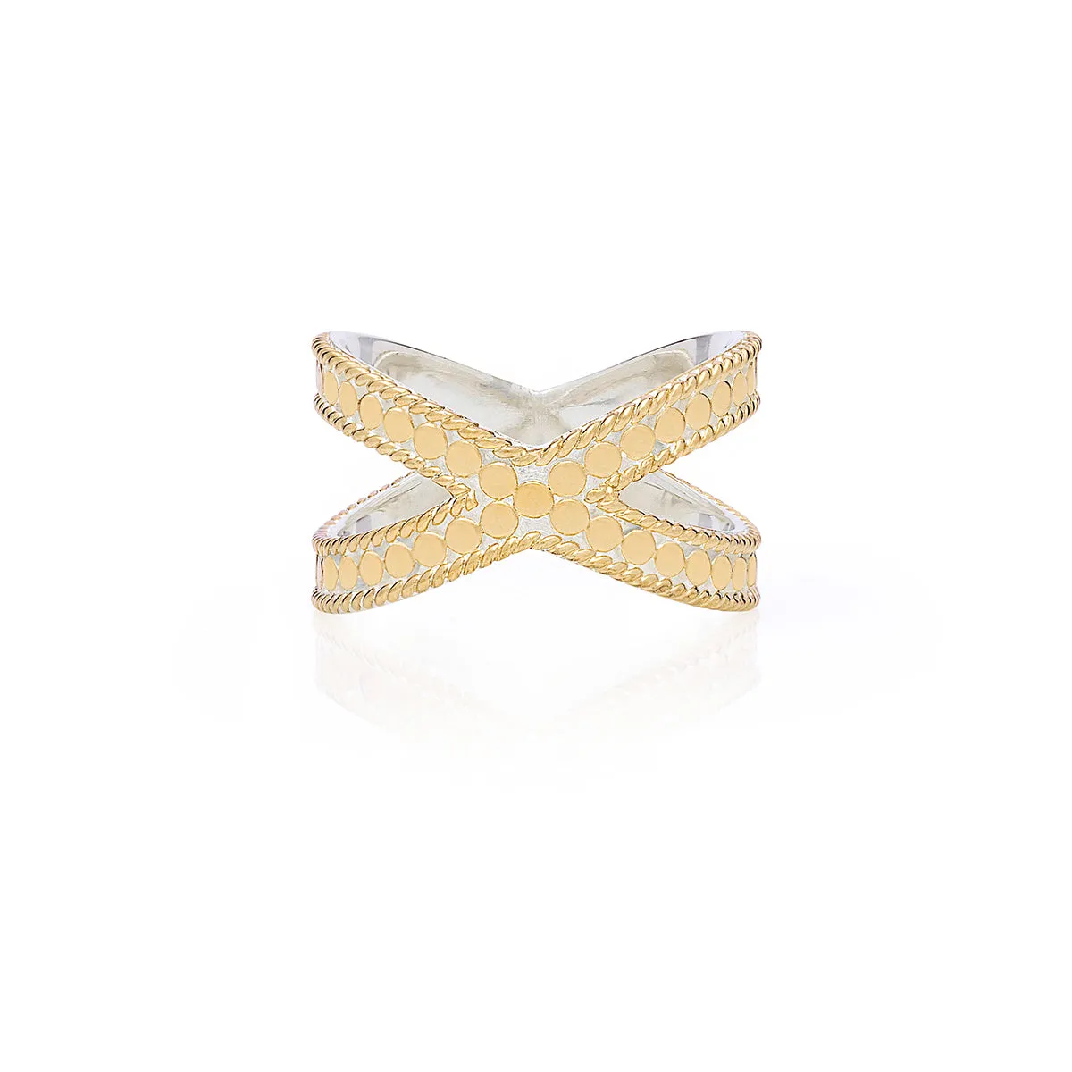 Classic Cross Ring - Gold sold by Anna Beck