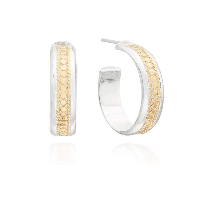 Classic Wide Hoop Earrings - Gold & Silver sold by Anna Beck