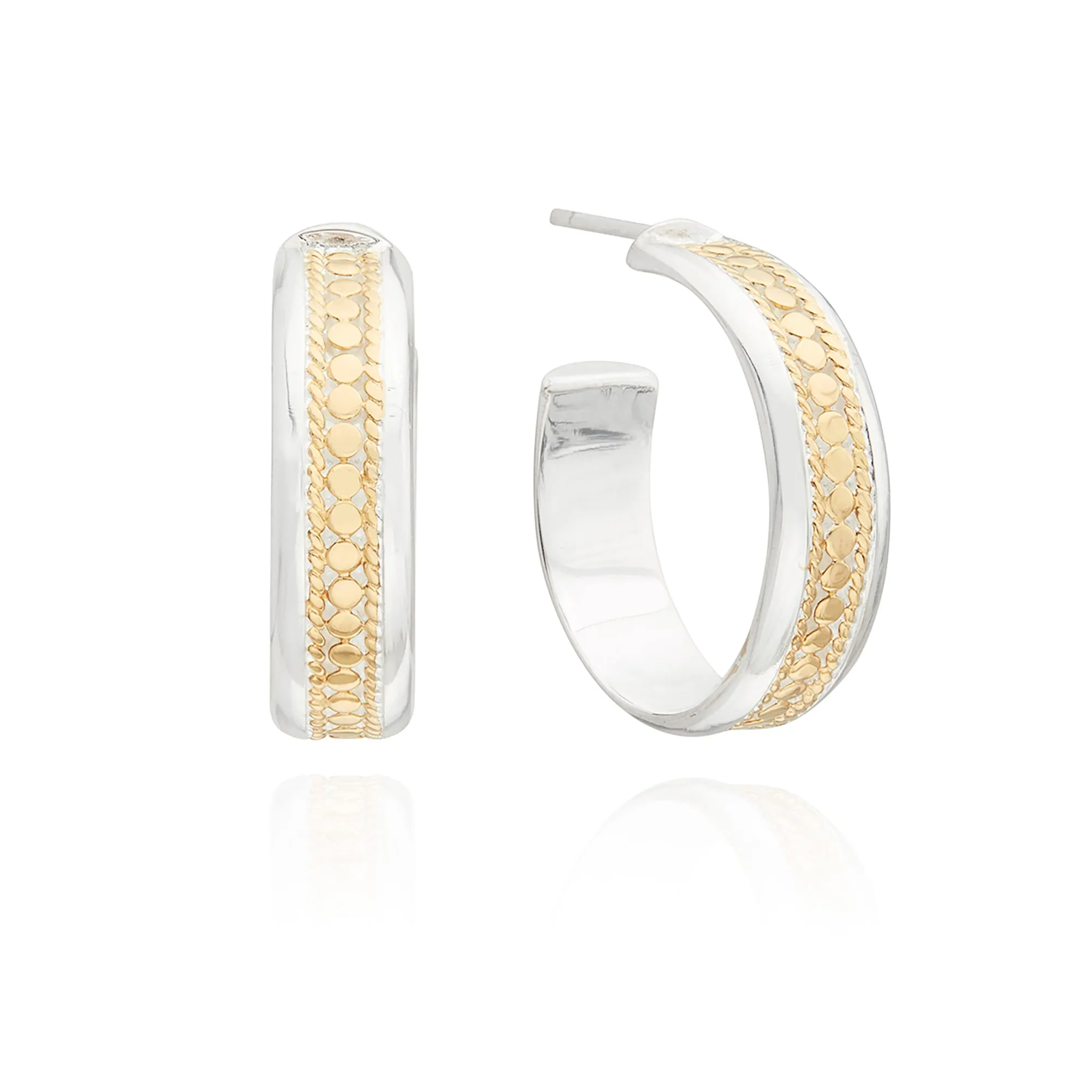 Classic Wide Hoop Earrings - Gold & Silver sold by Anna Beck