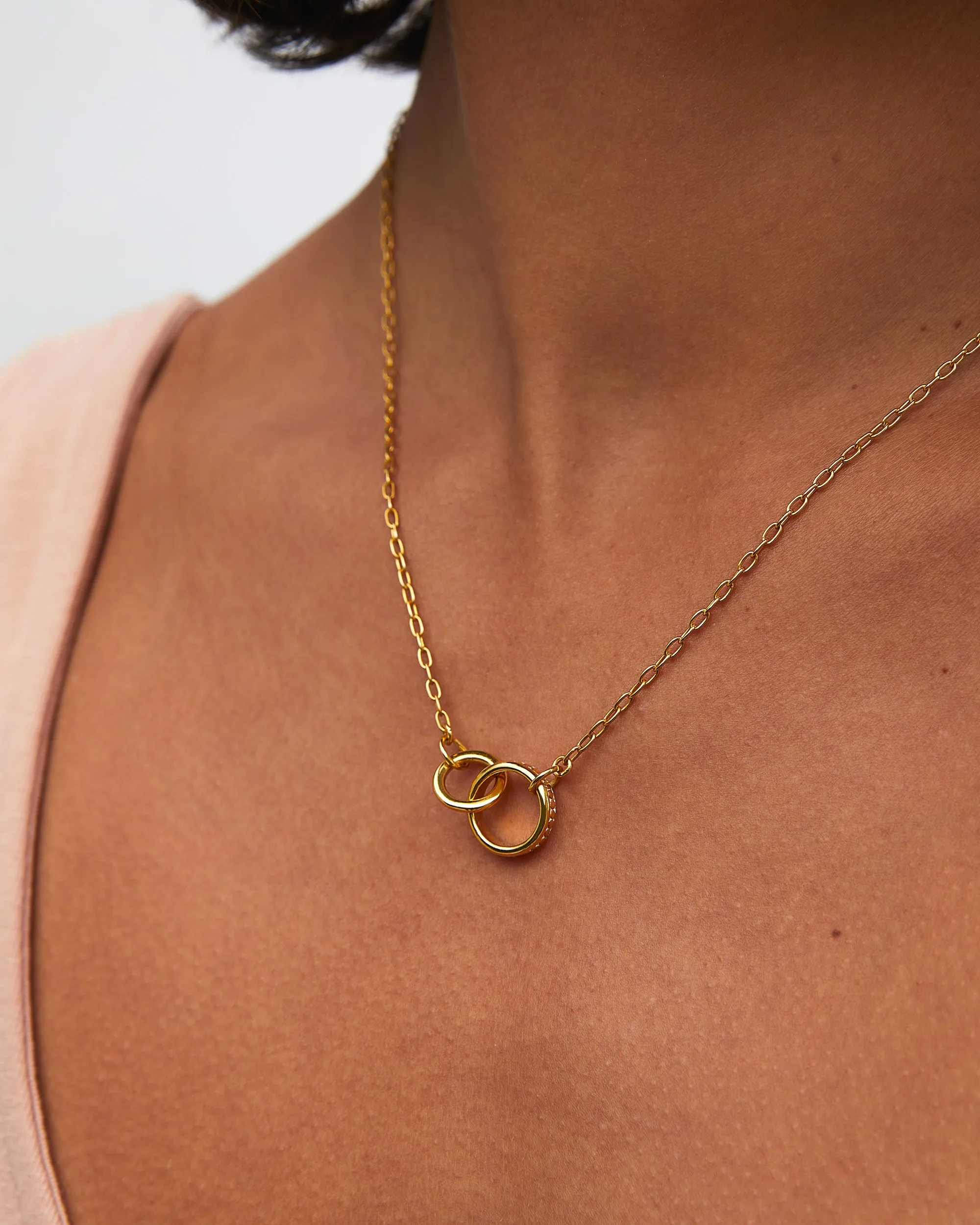 Intertwined Circles Charity Necklace - Gold sold by Anna Beck product image thumbnail 2