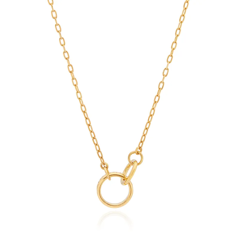 Intertwined Circles Charity Necklace - Gold made by Anna Beck