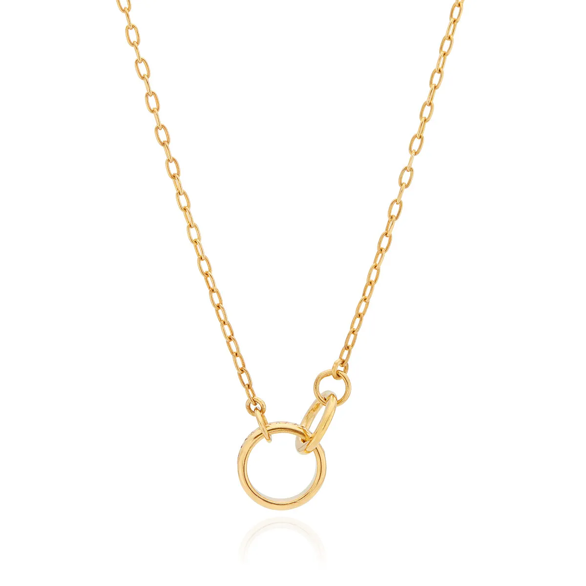 Intertwined Circles Charity Necklace - Gold sold by Anna Beck