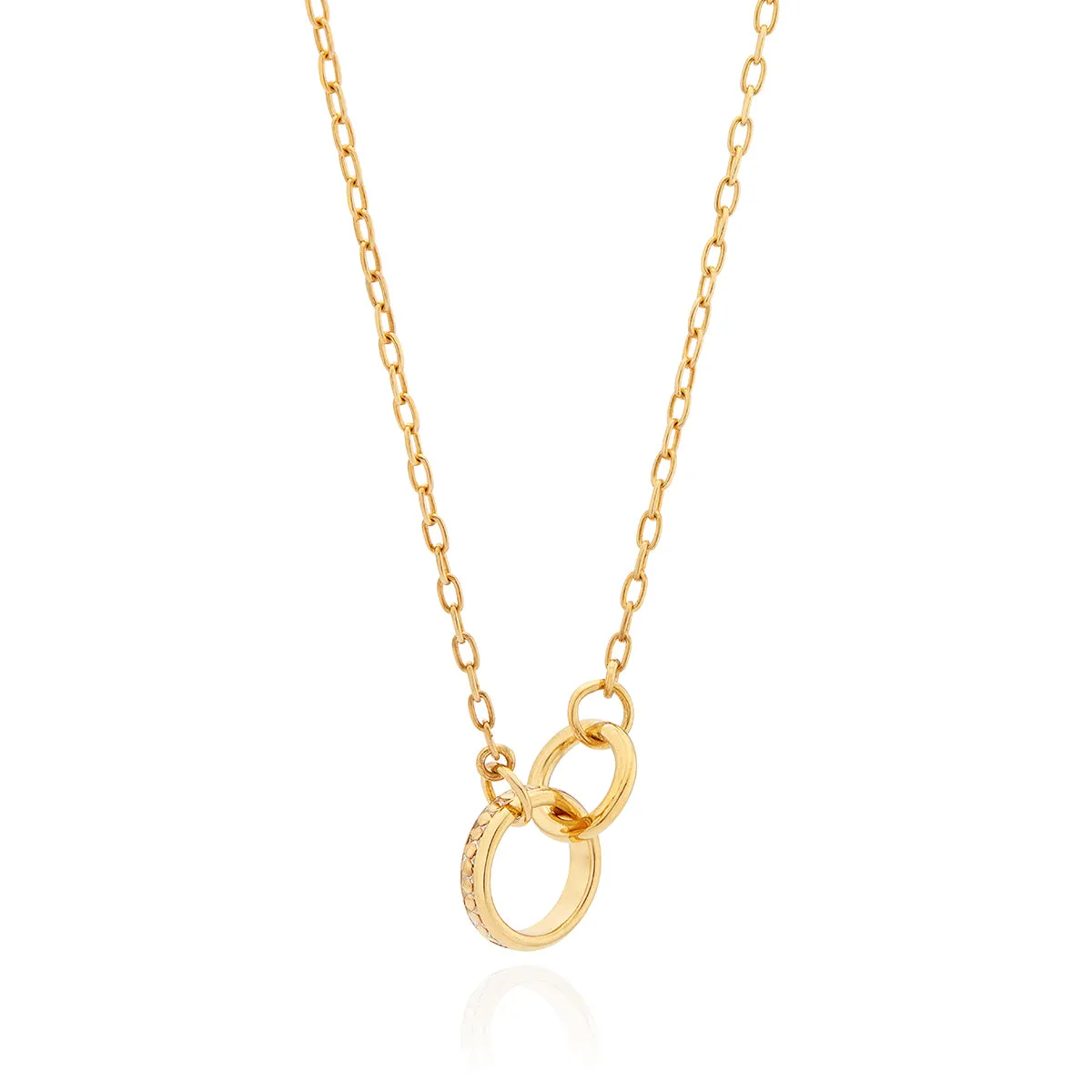 Intertwined Circles Charity Necklace - Gold sold by Anna Beck product image thumbnail 4
