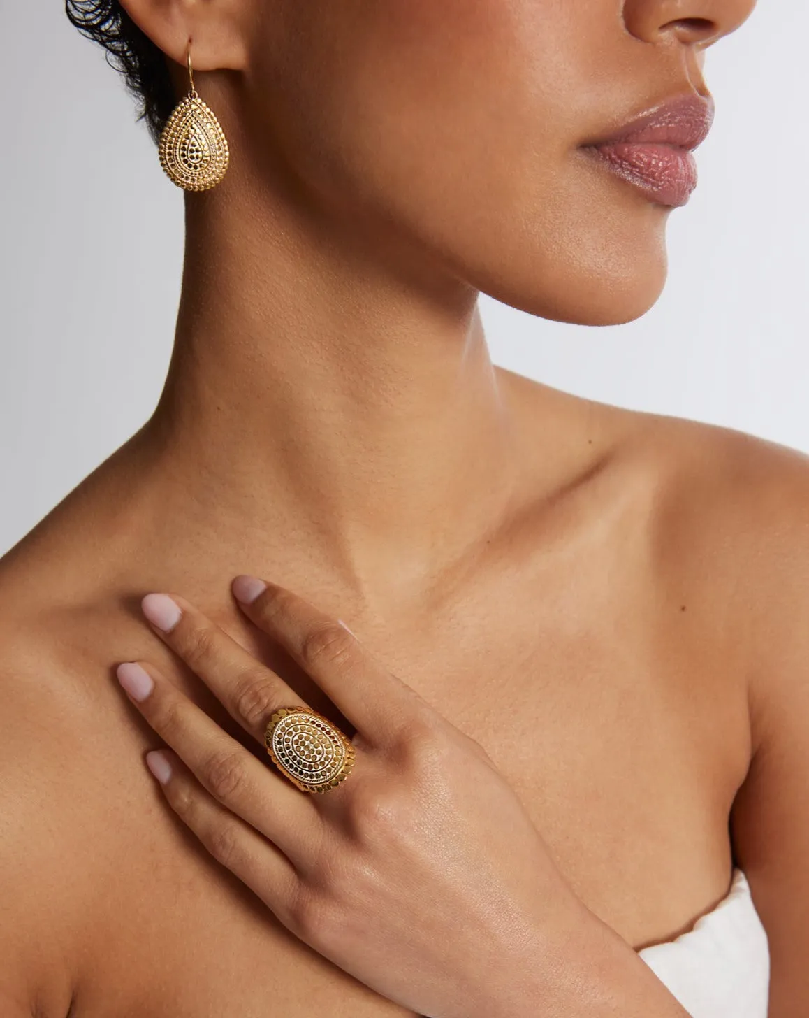 Scalloped Saddle Ring - Gold & Silver sold by Anna Beck product image thumbnail 2