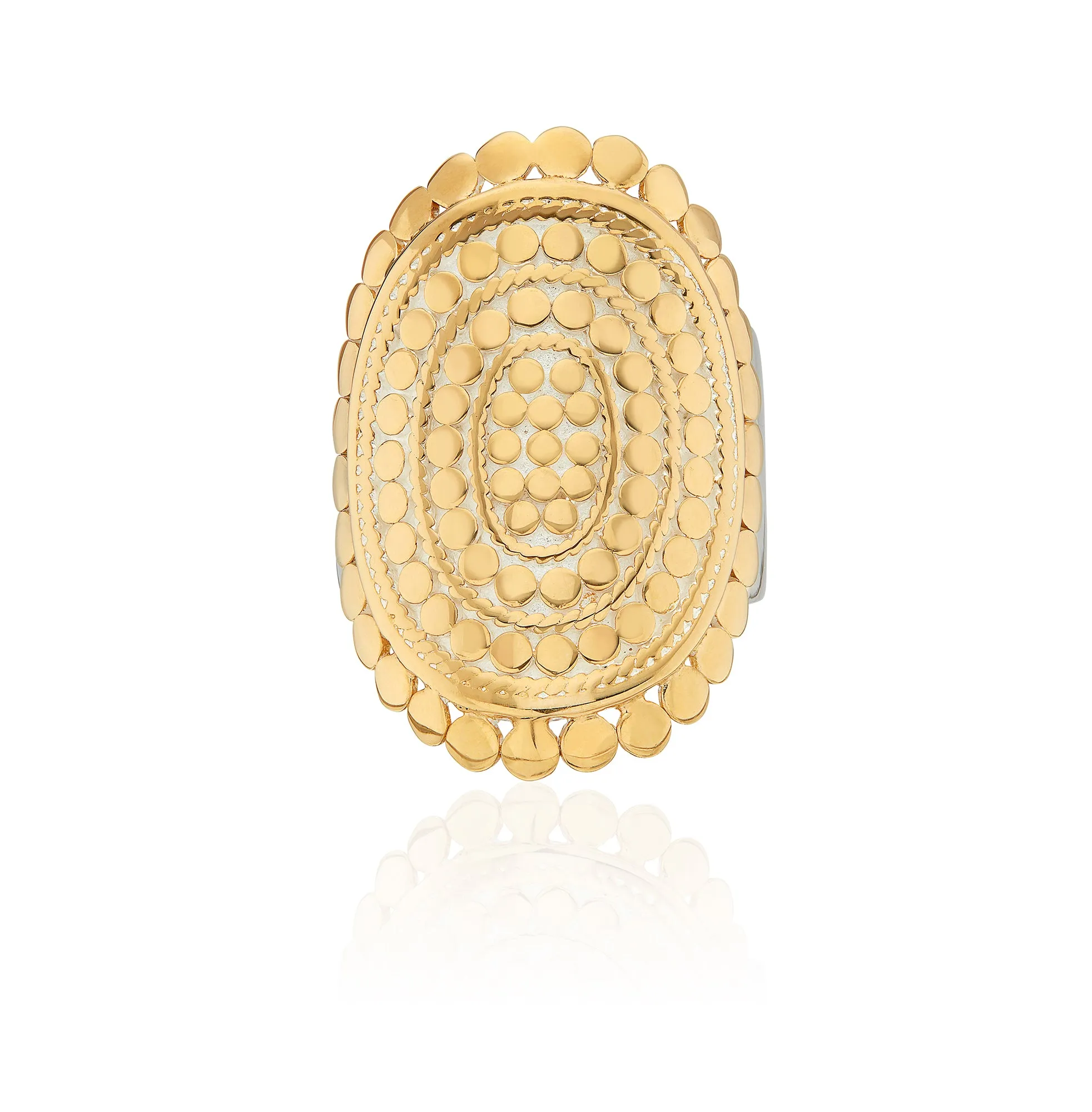 Scalloped Saddle Ring - Gold & Silver sold by Anna Beck product image thumbnail 4