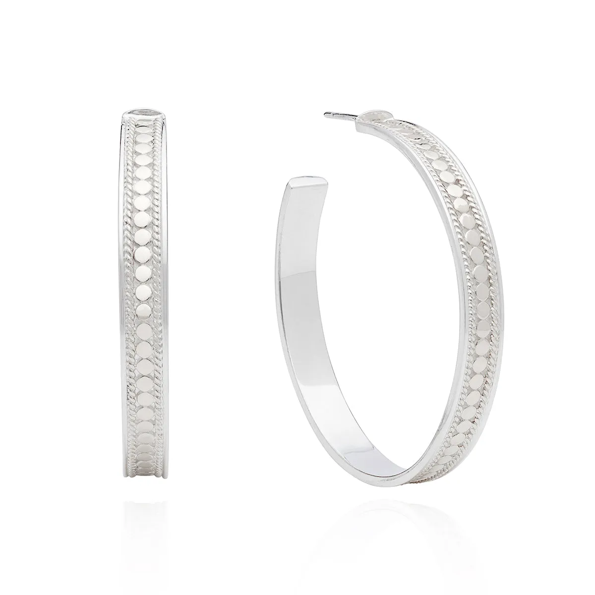 Classic Large Hoop Earrings - Silver sold by Anna Beck