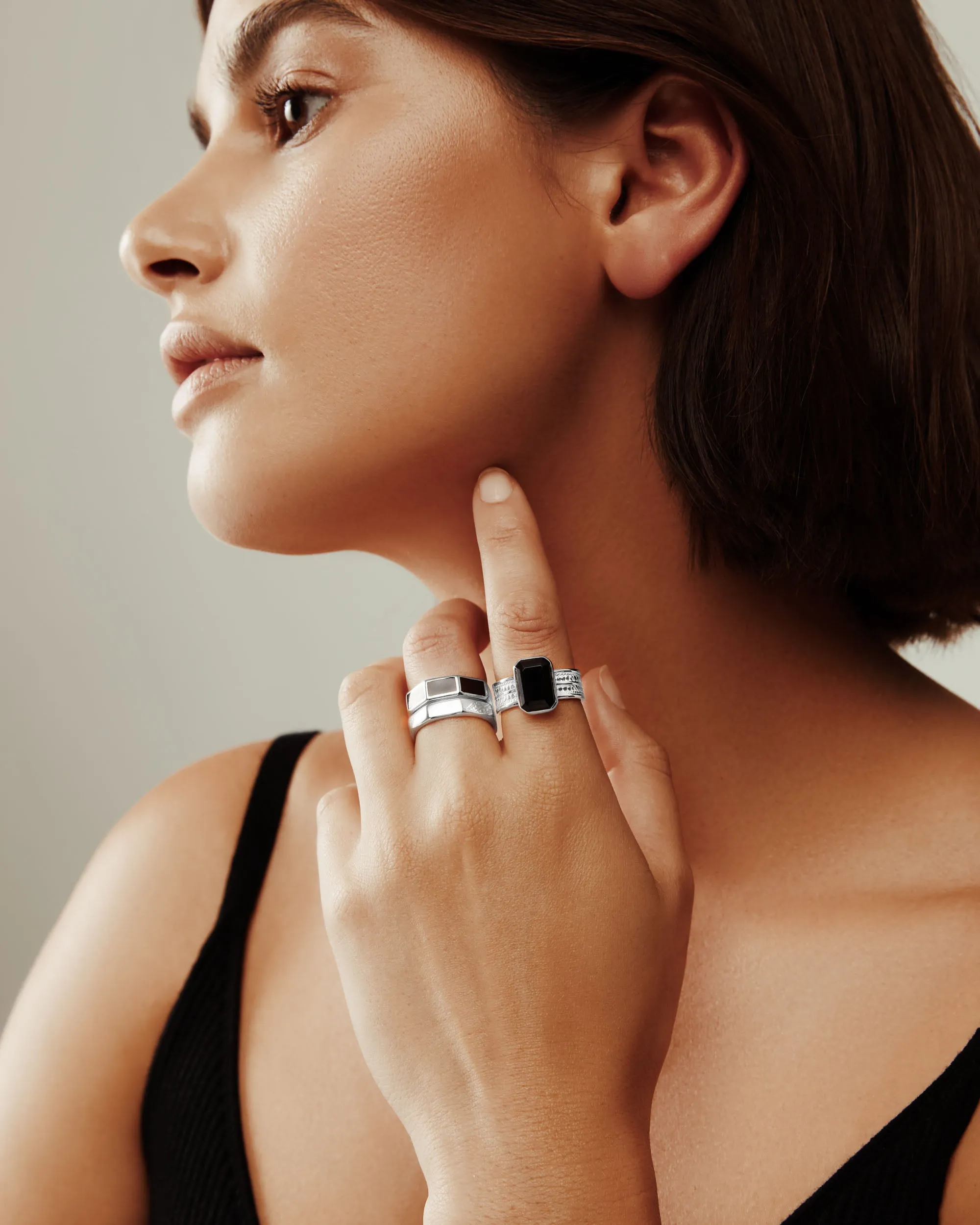 Octagon Stacking Ring - Silver sold by Anna Beck product image thumbnail 3