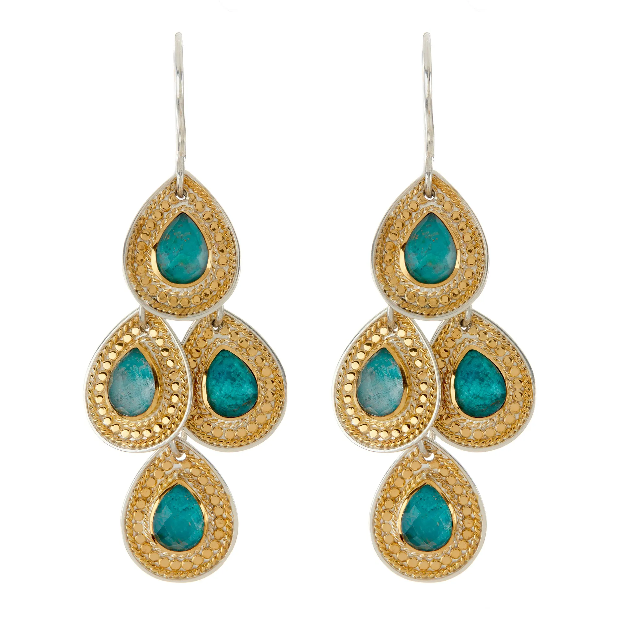 Chrysocolla Drop Chandelier Earrings sold by Anna Beck