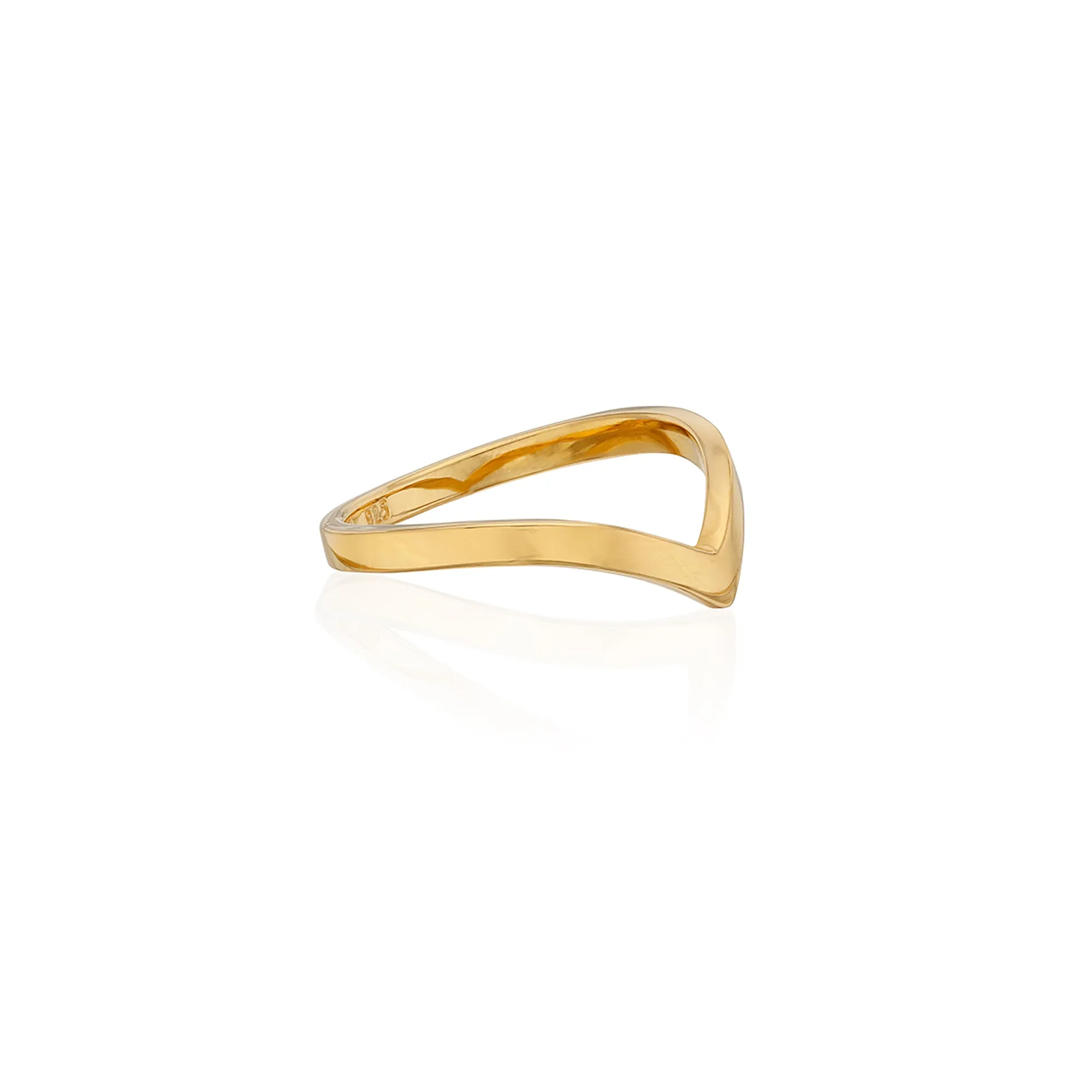Small V Stacking Ring - Gold sold by Anna Beck product image thumbnail 4