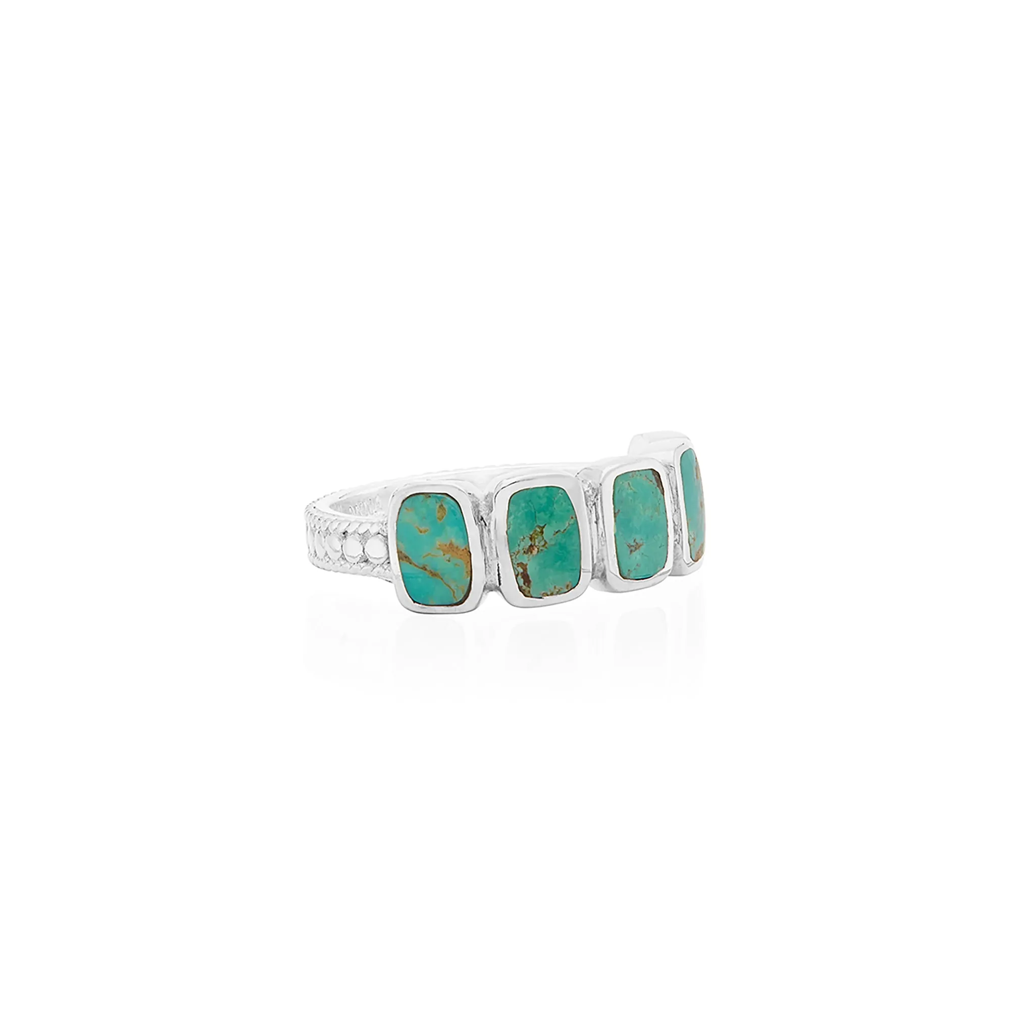 Turquoise Multi-Cushion Ring - Silver sold by Anna Beck product image thumbnail 4