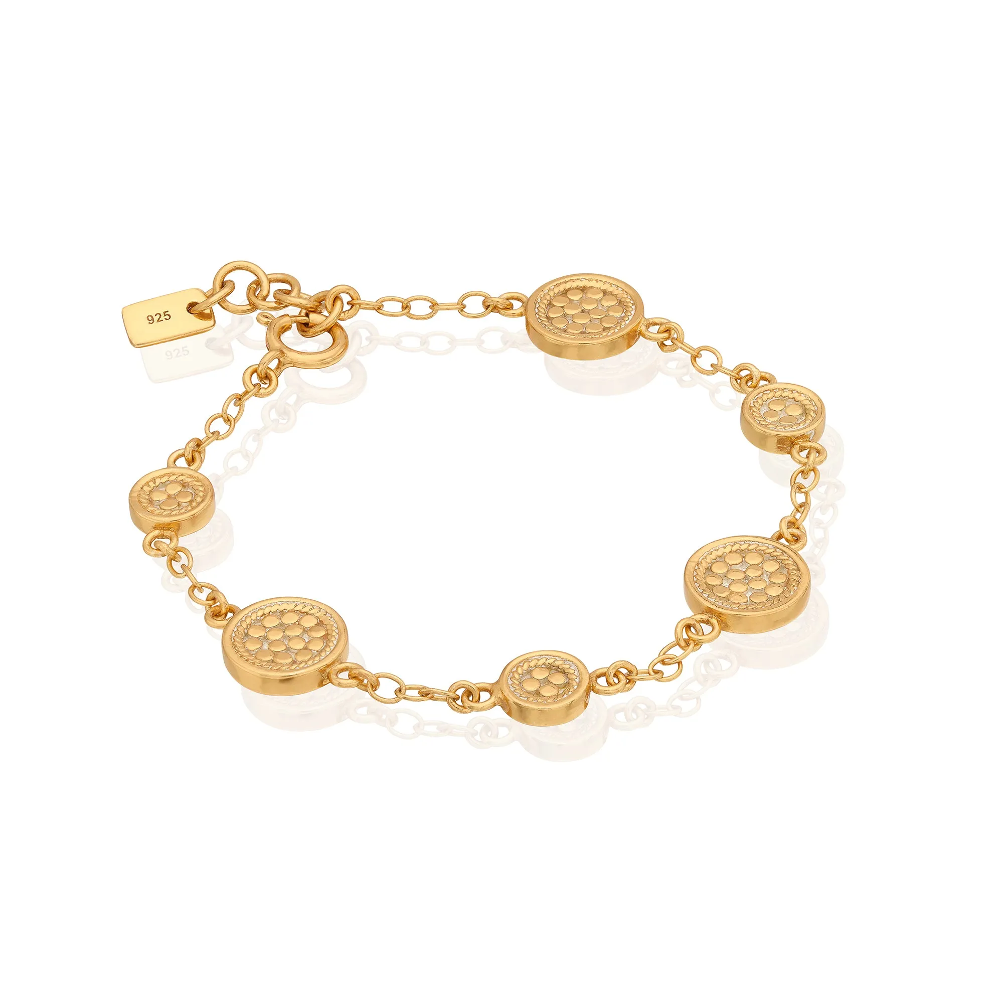 Classic Station Bracelet - Gold sold by Anna Beck