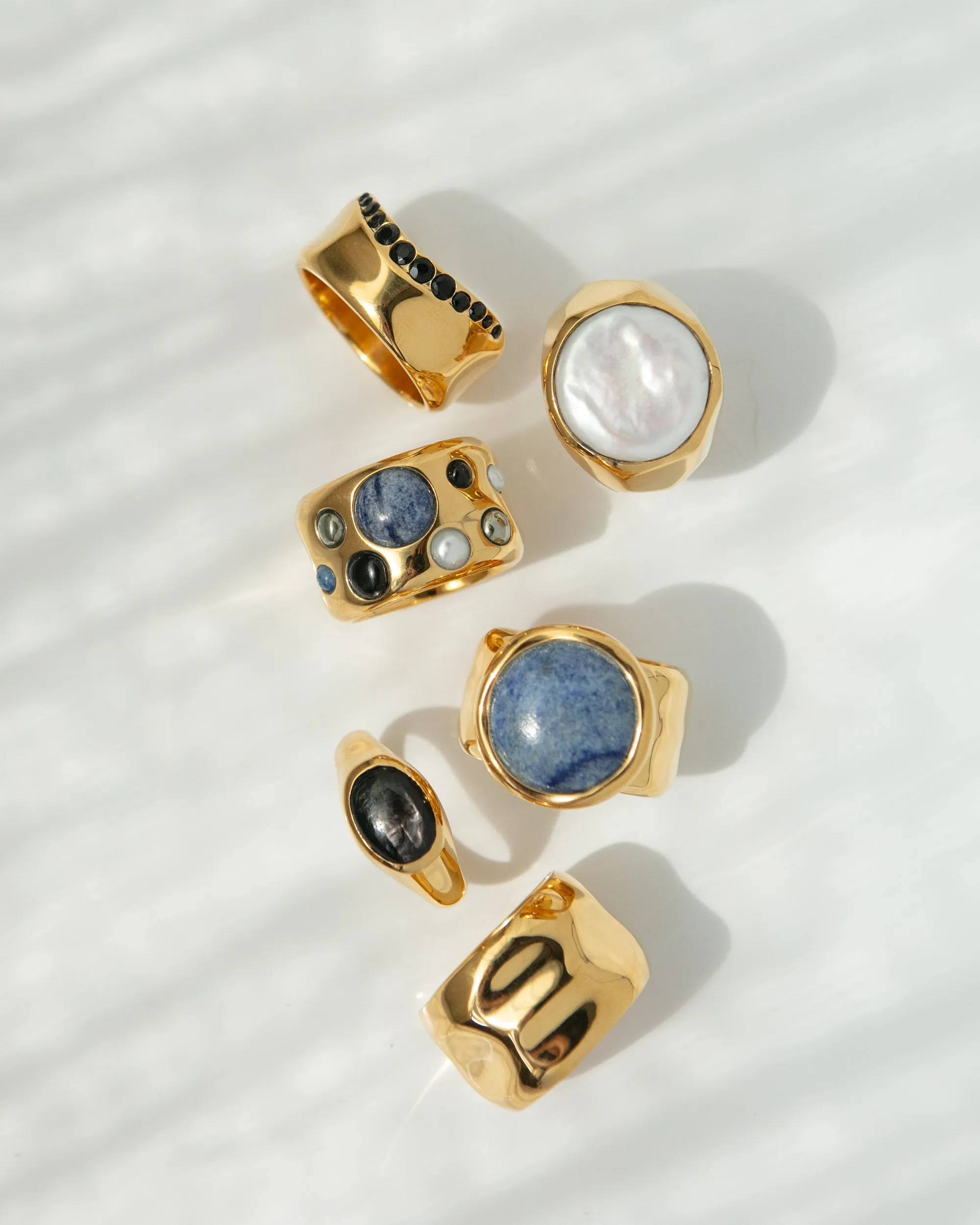 Wavy Multi-Stone Ring sold by Anna Beck product image thumbnail 3