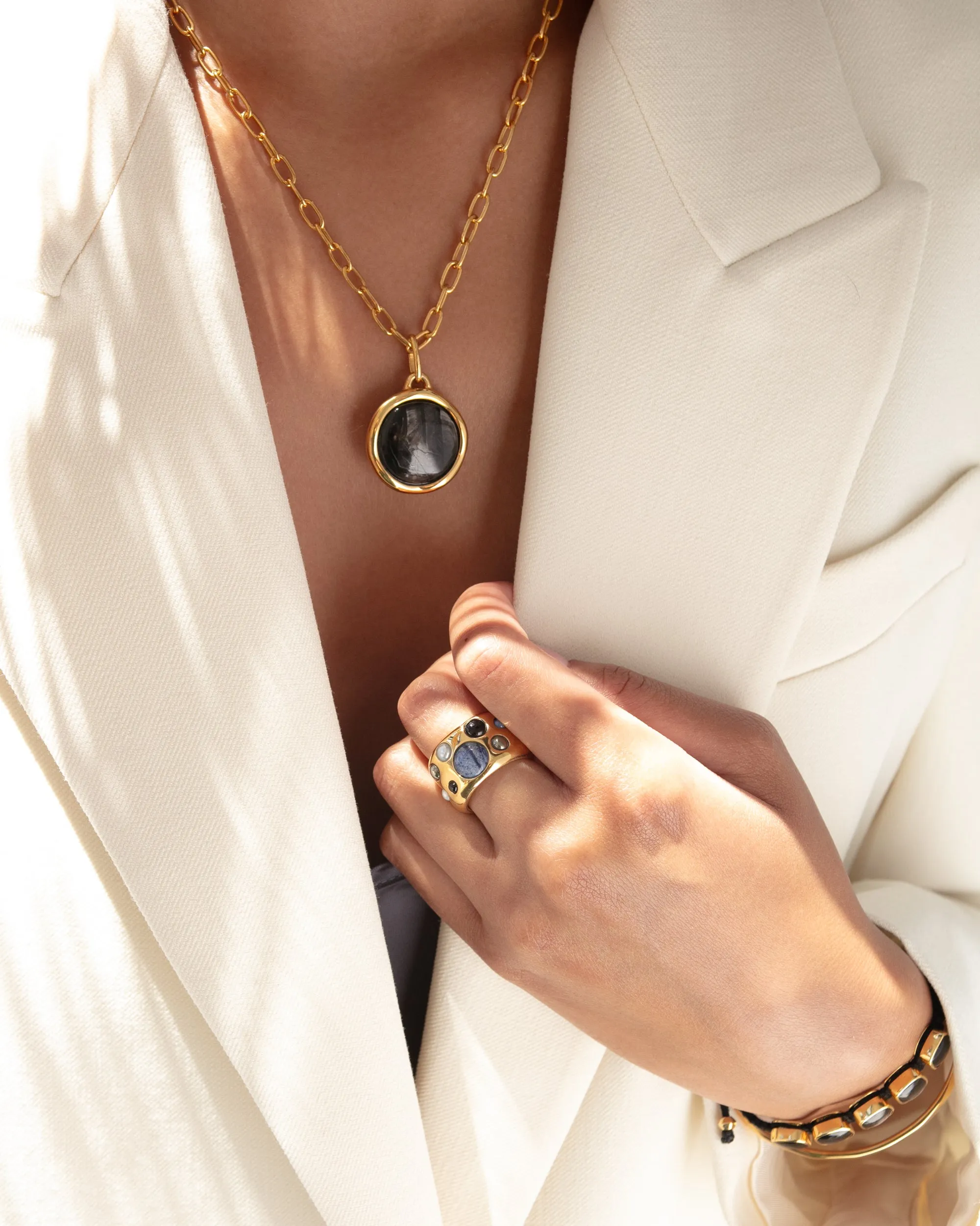 Wavy Multi-Stone Ring sold by Anna Beck product image thumbnail 4