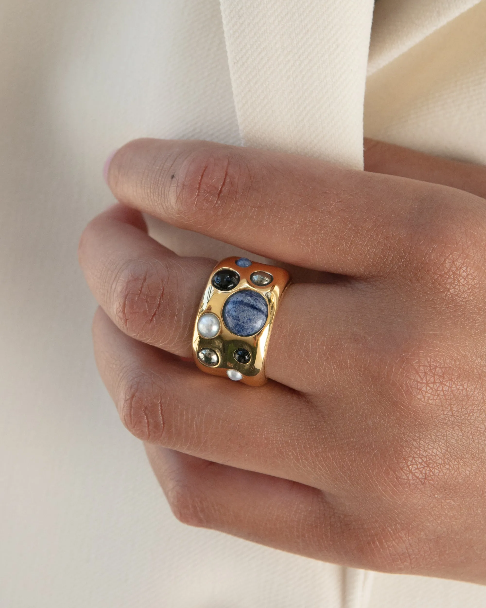 Wavy Multi-Stone Ring sold by Anna Beck product image thumbnail 2