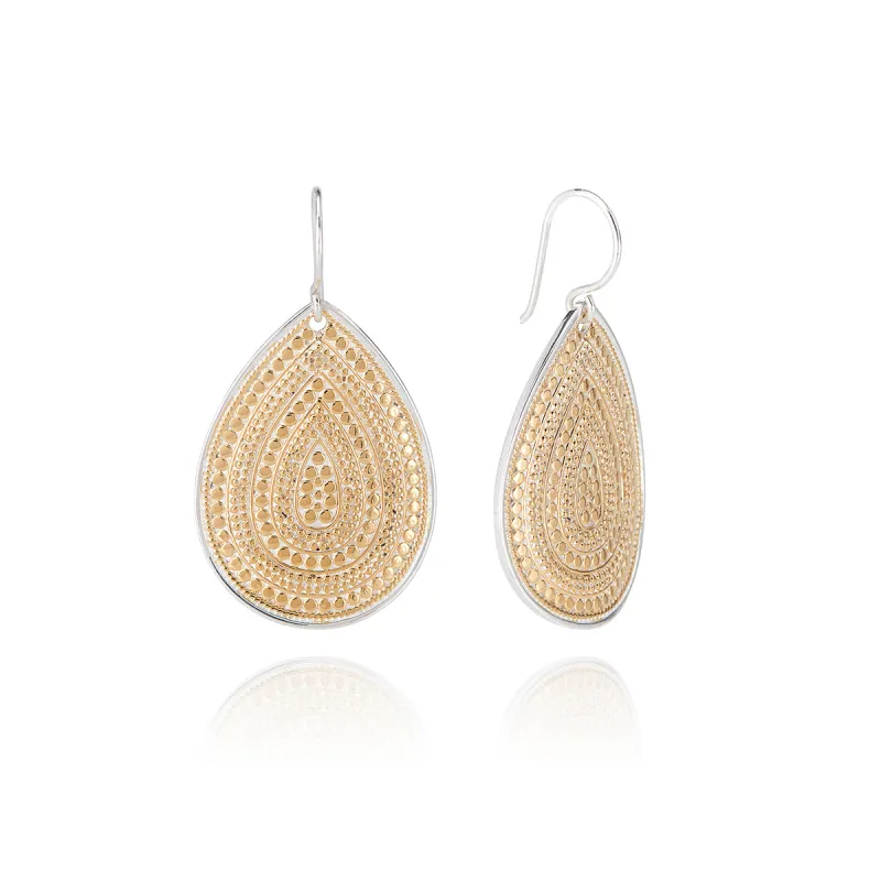 Classic Large Teardrop Earrings - Gold sold by Anna Beck