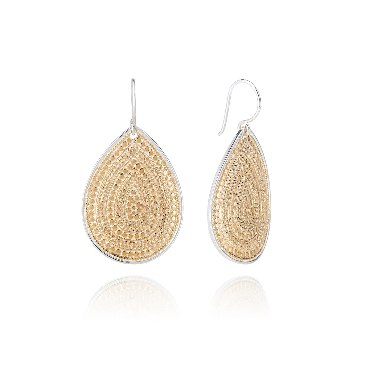 Classic Large Teardrop Earrings - Gold sold by Anna Beck