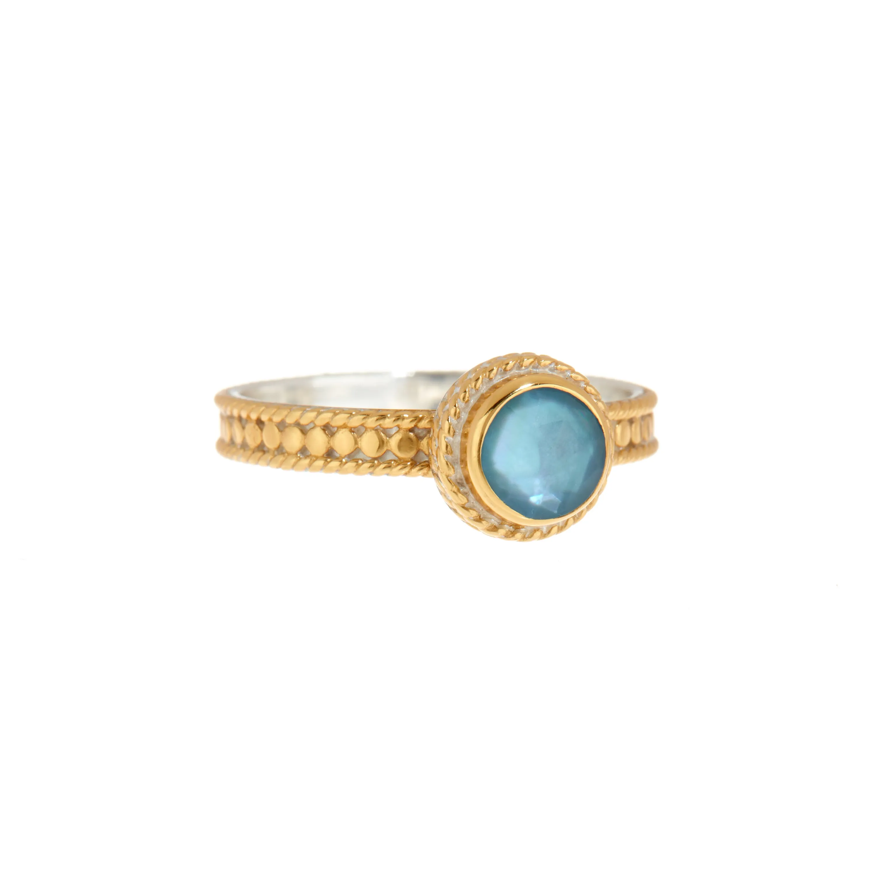 Aquamarine Stone Stack Ring sold by Anna Beck product image thumbnail 2