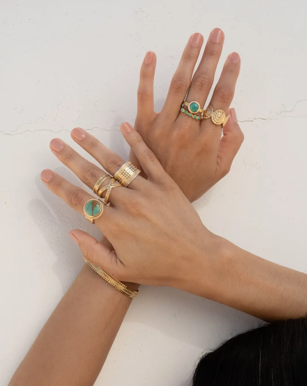 Turquoise Multi-Stone Stacking Ring sold by Anna Beck product image thumbnail 3