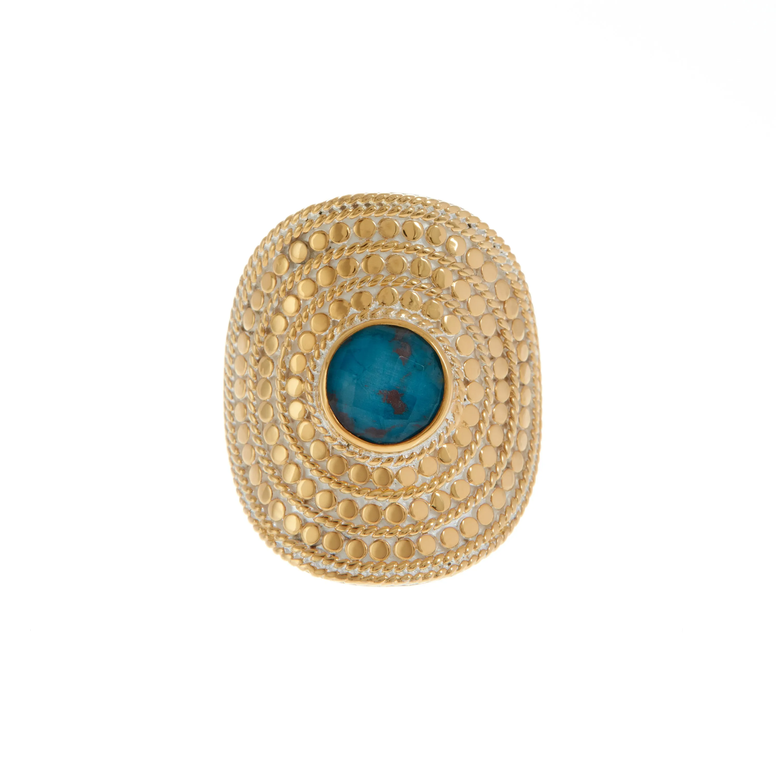 Chrysocholla Shield Ring sold by Anna Beck