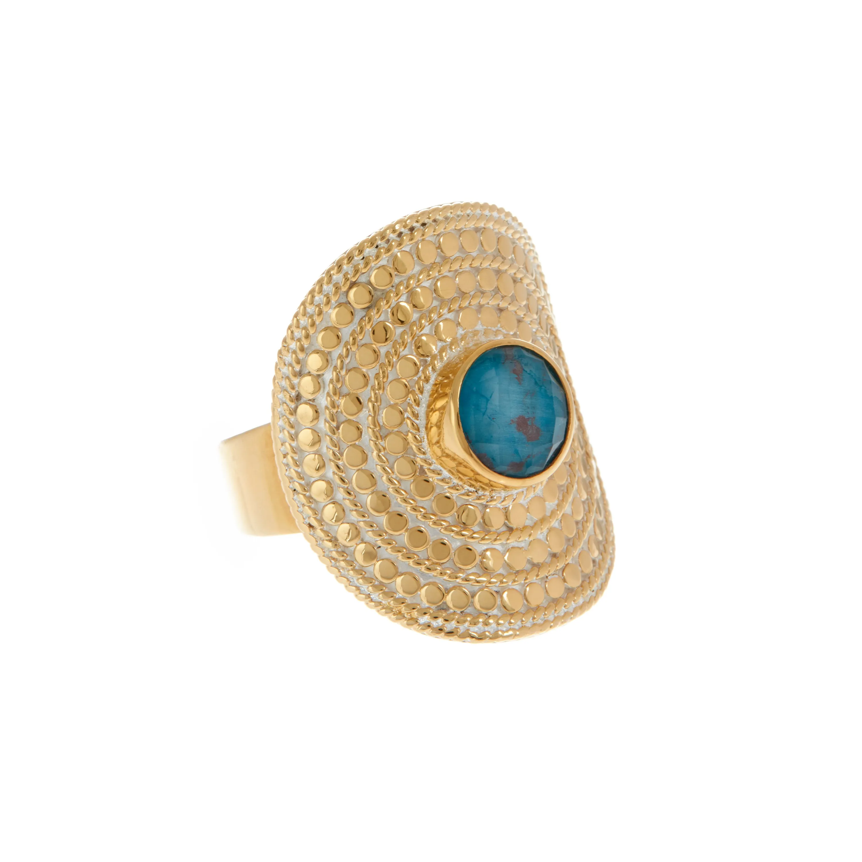Chrysocholla Shield Ring sold by Anna Beck product image thumbnail 2