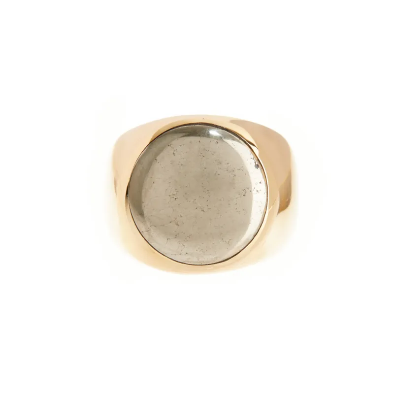 Large Pyrite Signet Ring sold by Anna Beck