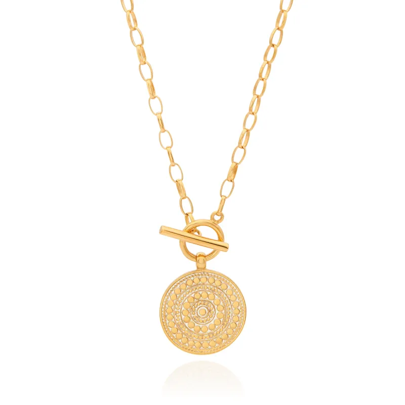 Classic Toggle Necklace - Gold made by Anna Beck