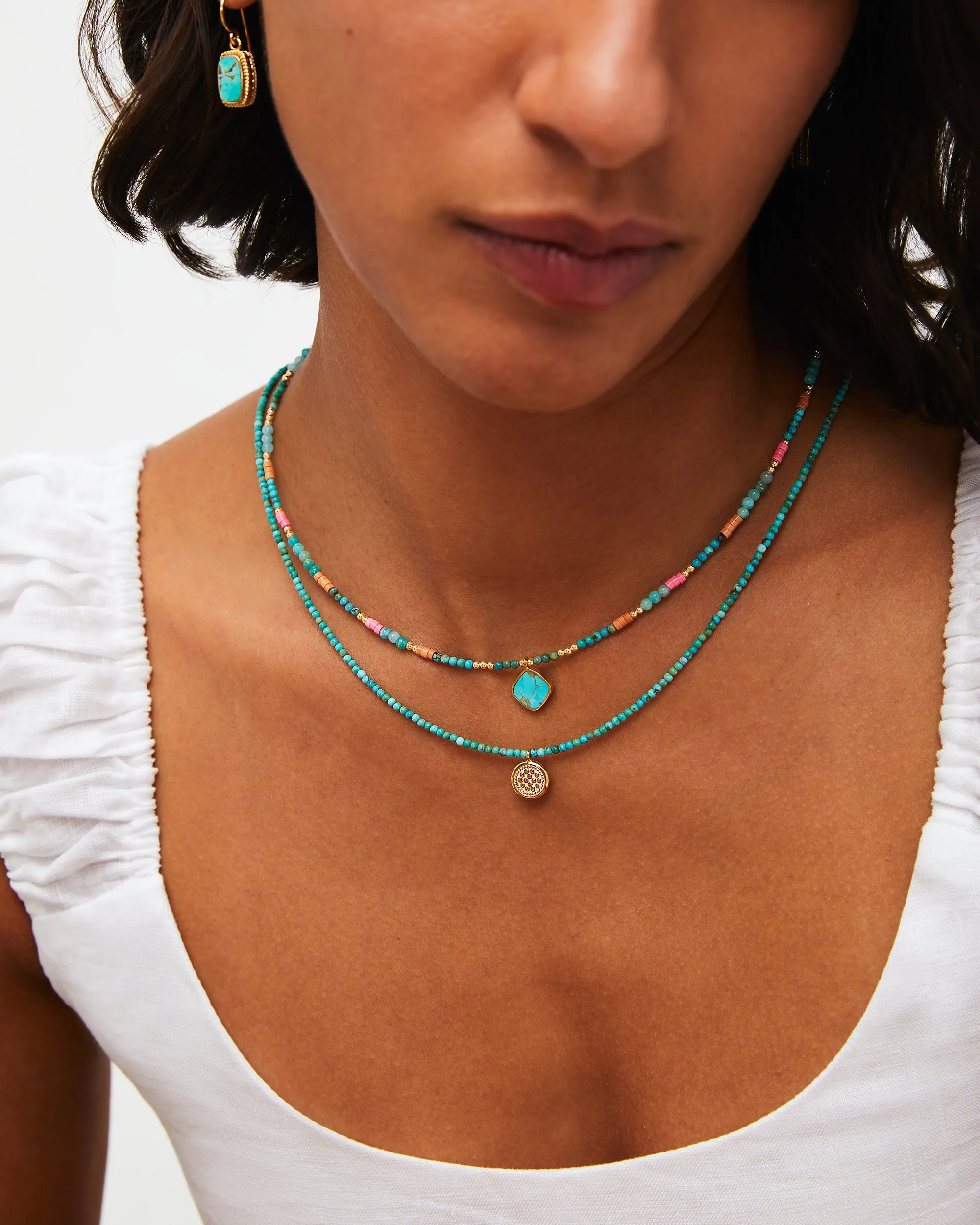 Turquesa Beaded Necklace sold by Anna Beck product image thumbnail 3