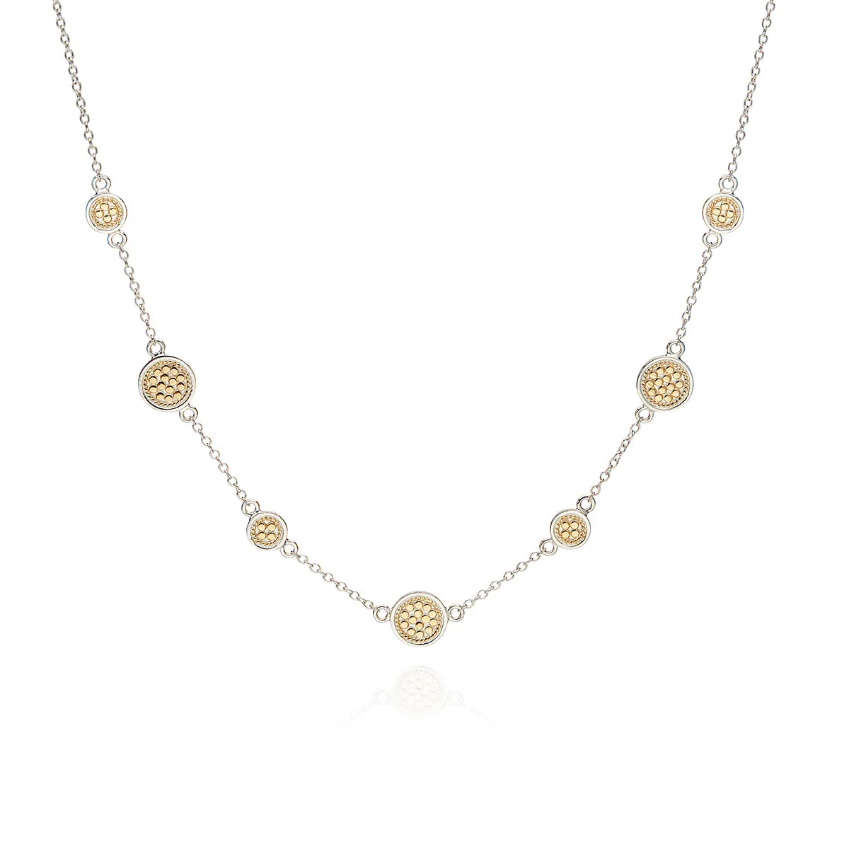 Classic Station Necklace - Gold & Silver sold by Anna Beck