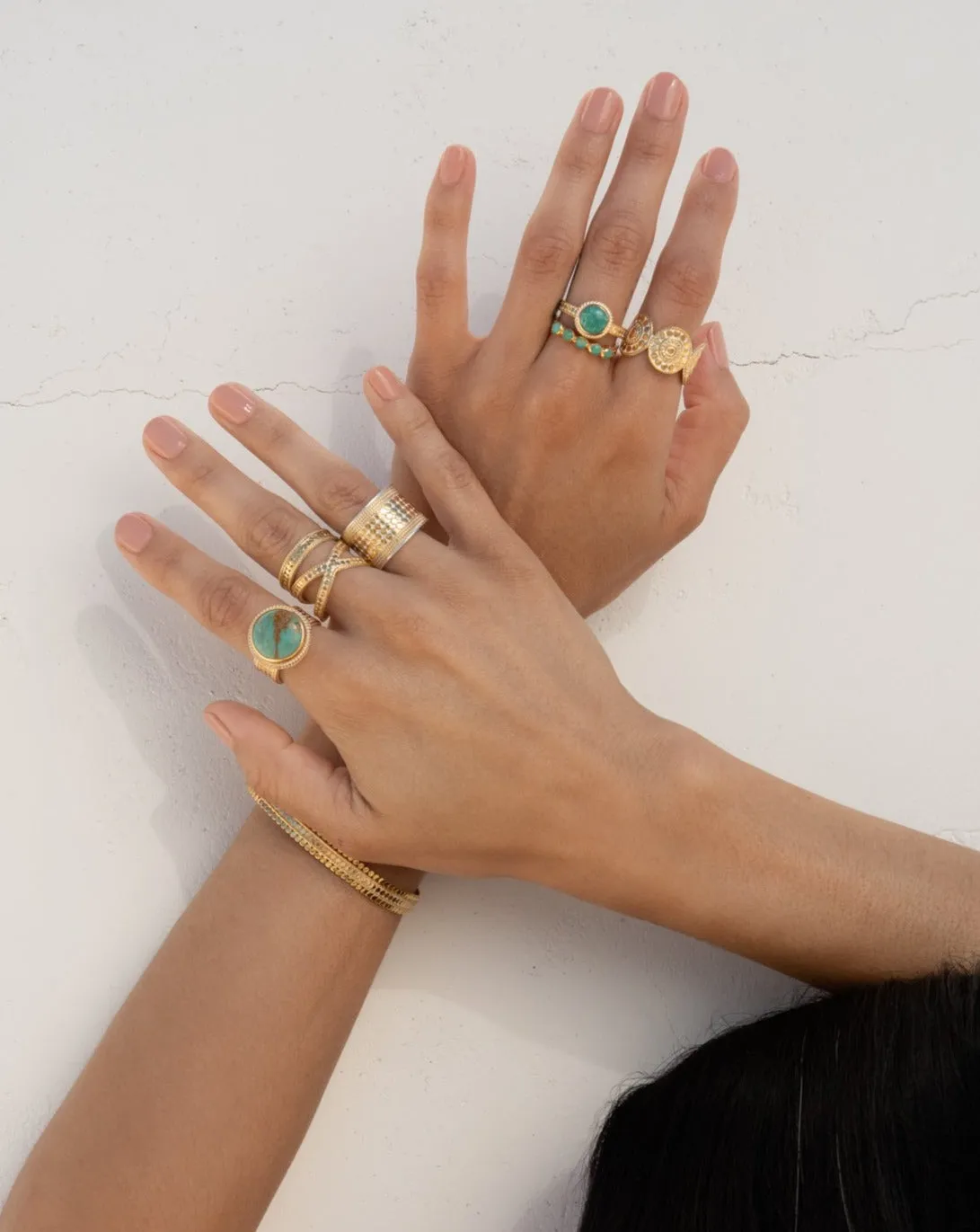 Large Turquoise Cocktail Ring sold by Anna Beck product image thumbnail 4