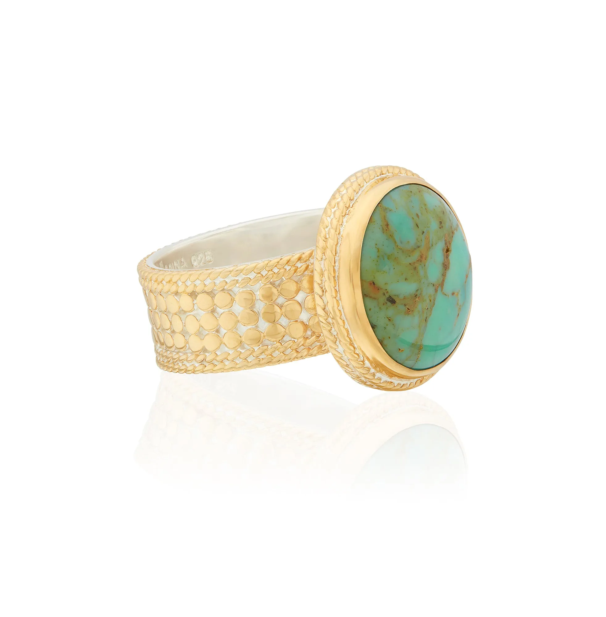 Large Turquoise Cocktail Ring sold by Anna Beck product image thumbnail 5